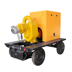 柴油机泵柴油灌溉水泵与移动台车